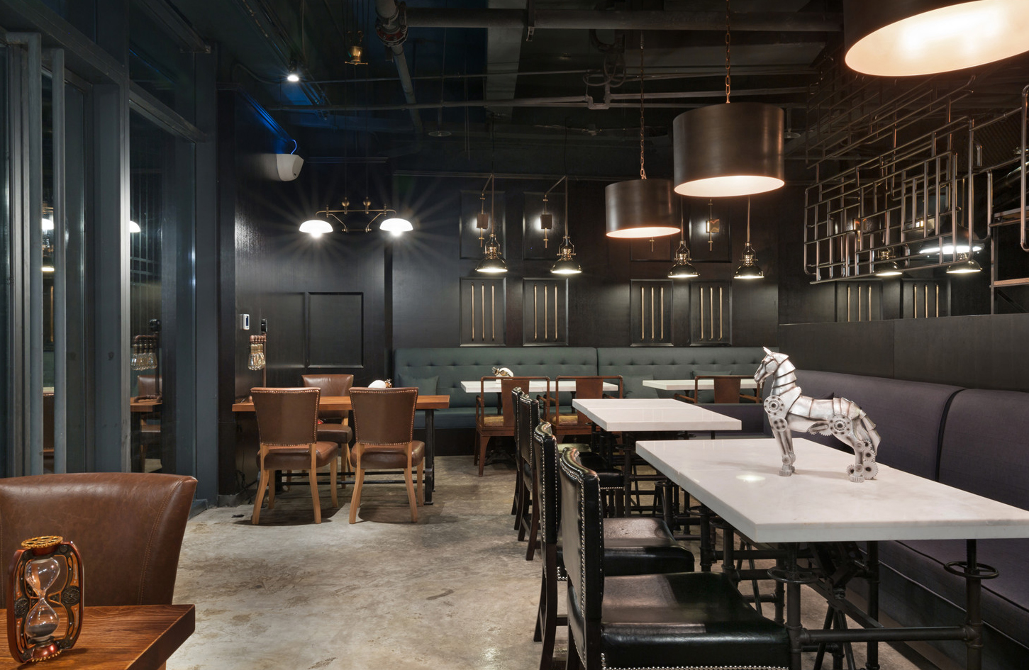 自助餐廳裝修設(shè)計(jì)卡座效果怎樣？