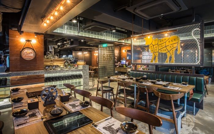 工業(yè)風格火鍋店裝修設計