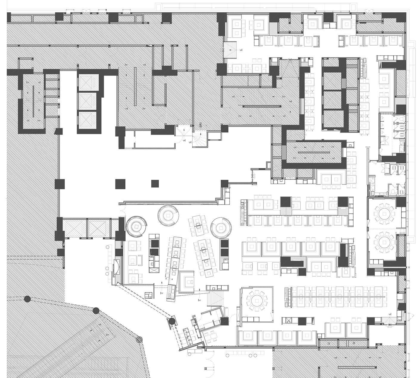 火鍋店裝修平面布局示意圖 成都火鍋店裝修