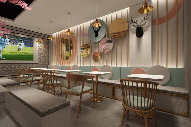 鹿角戲奶茶店店內(nèi)裝修圖片 鹿角戲奶茶店店內(nèi)裝修圖片