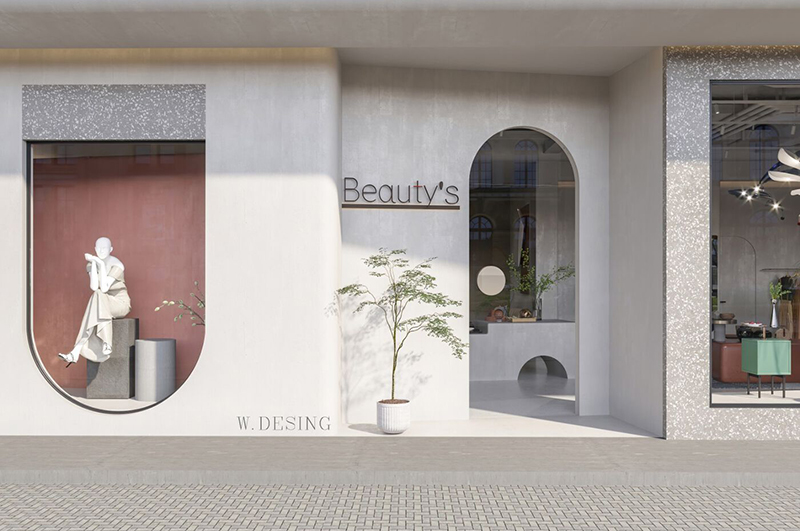 店鋪裝修大門實(shí)景效果