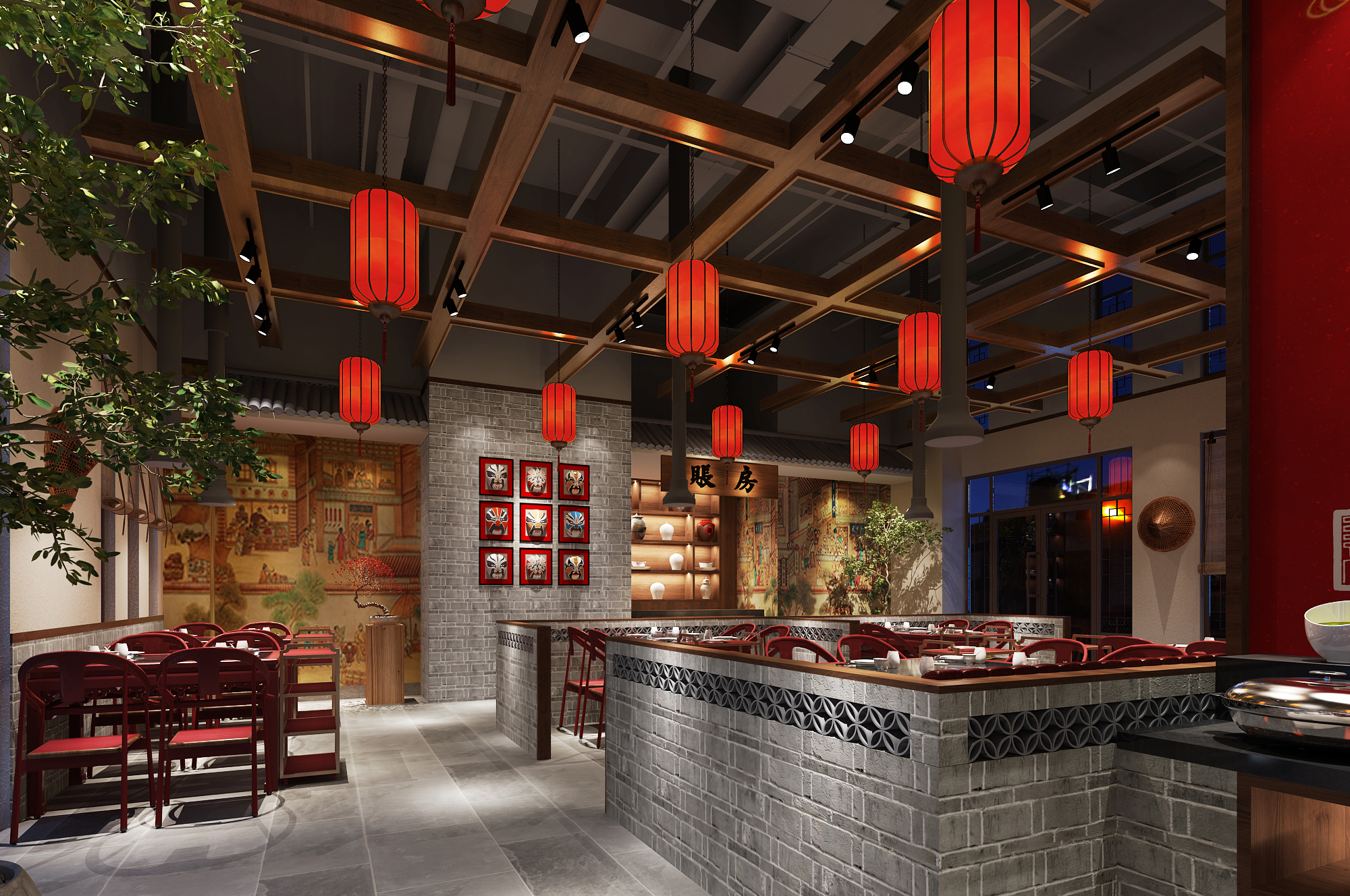 成都火鍋店裝修設計